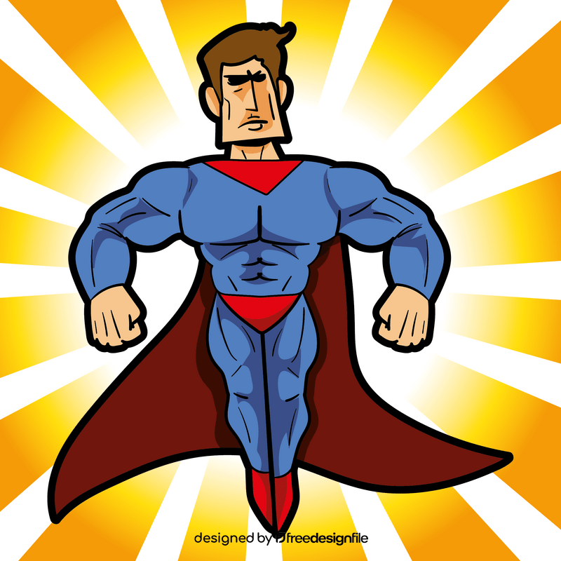 Superman cartoon vector