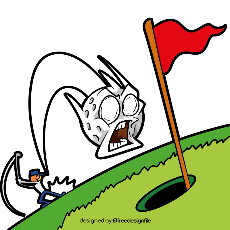 Golf cartoon clipart