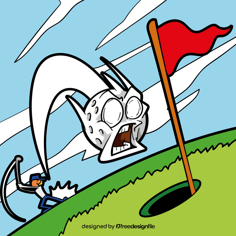 Golf cartoon vector