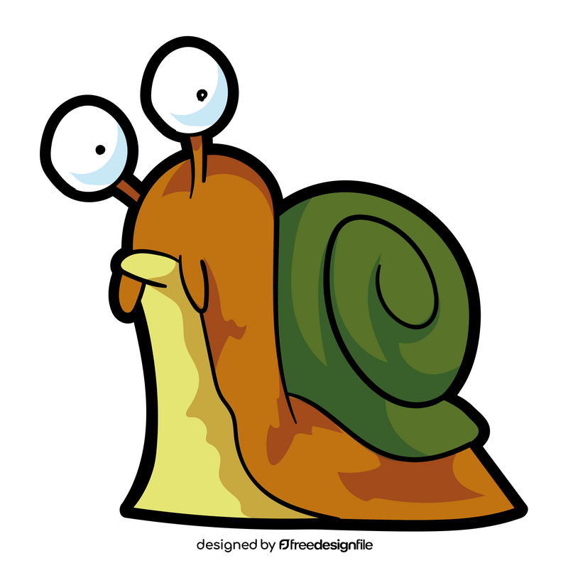 Slug cartoon clipart