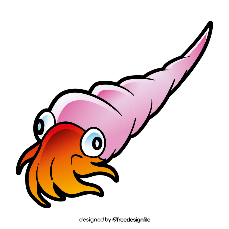 Cephalopod squid cartoon clipart