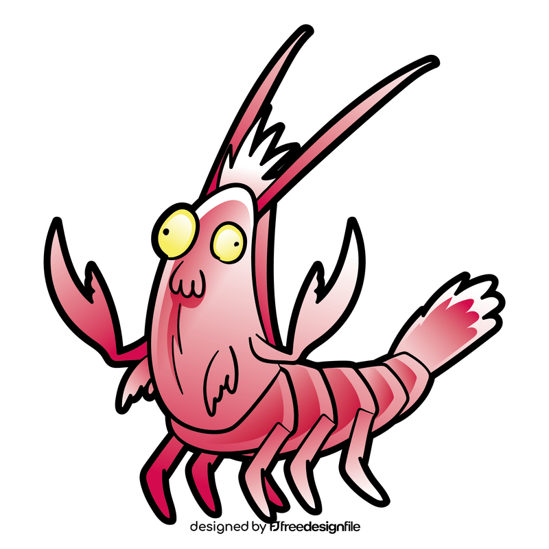 Crayfish cartoon clipart
