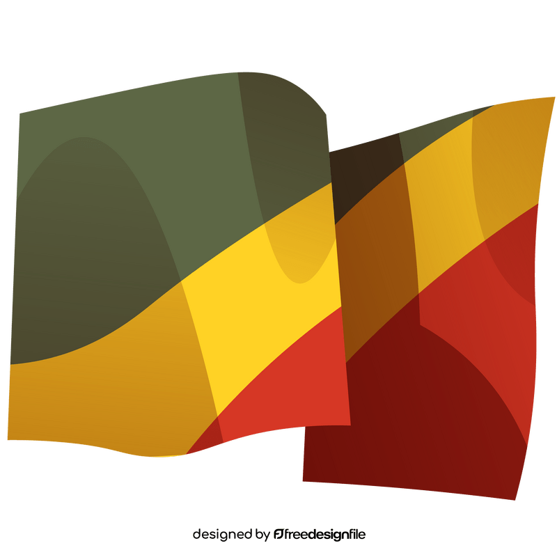 Congo flag clipart