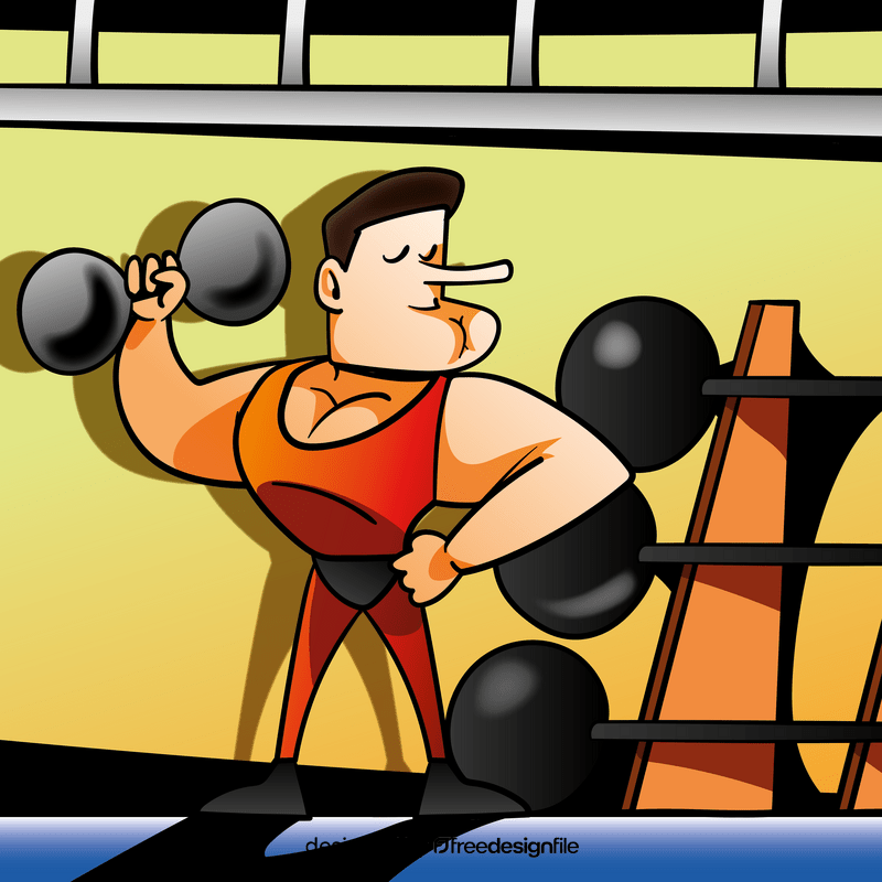 Gymnastics cartoon vector