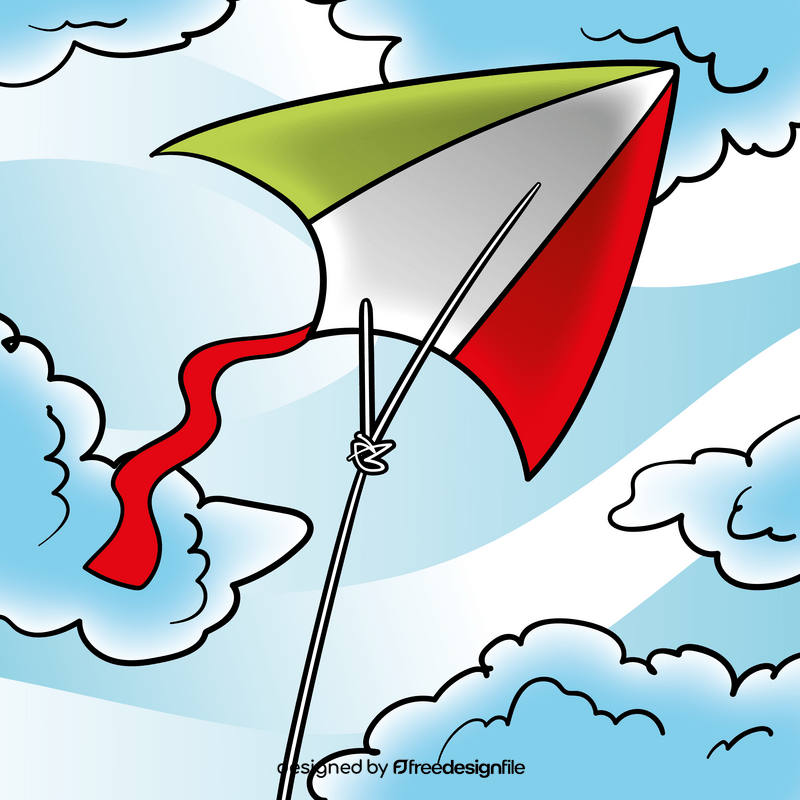 Kite cartoon vector