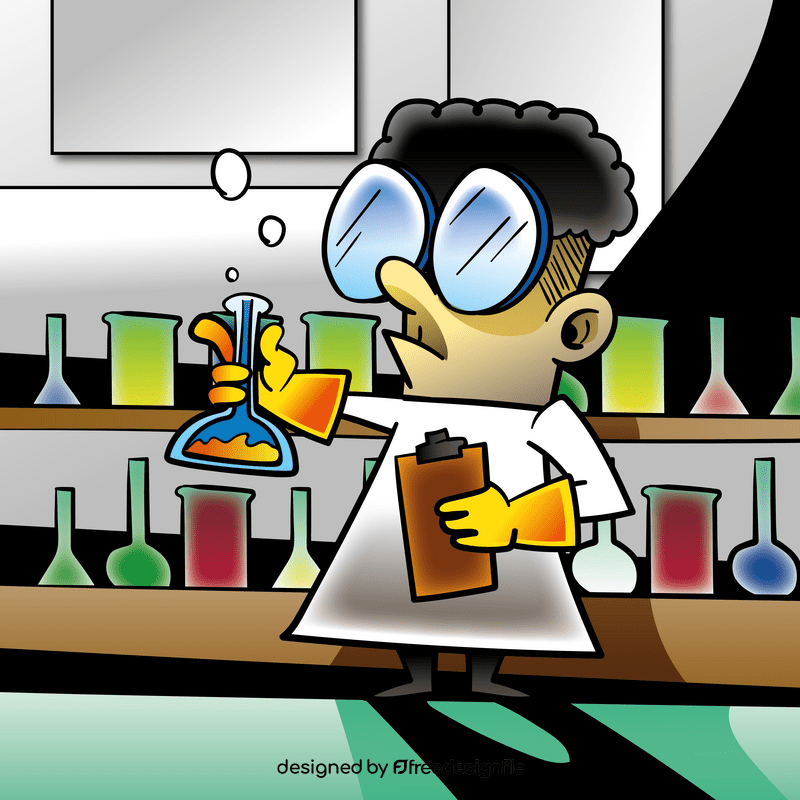 Scientist cartoon vector