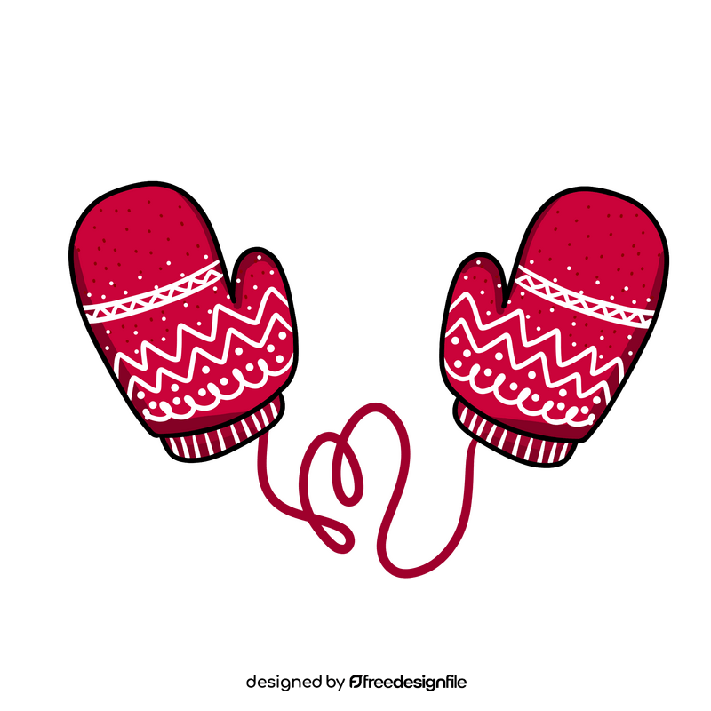 Christmas Mittens clipart