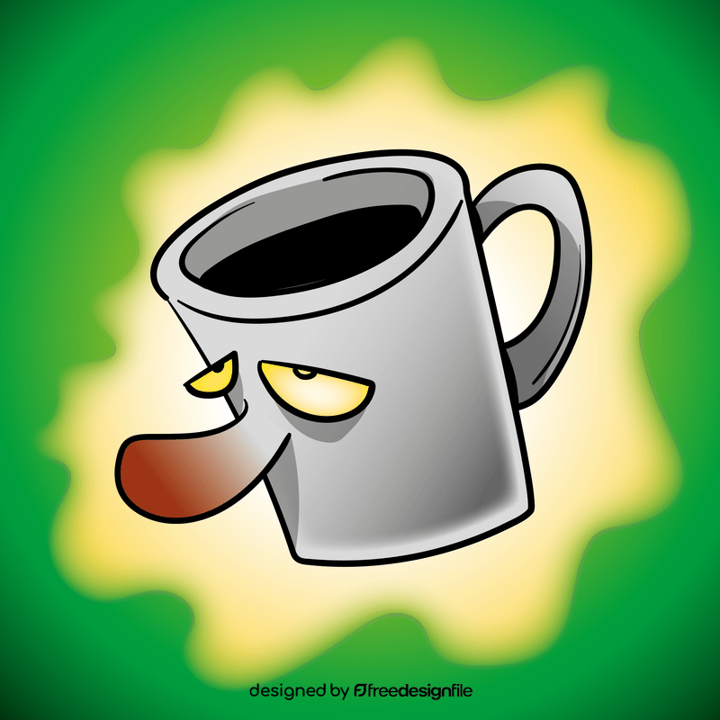 Cup cartoon vector
