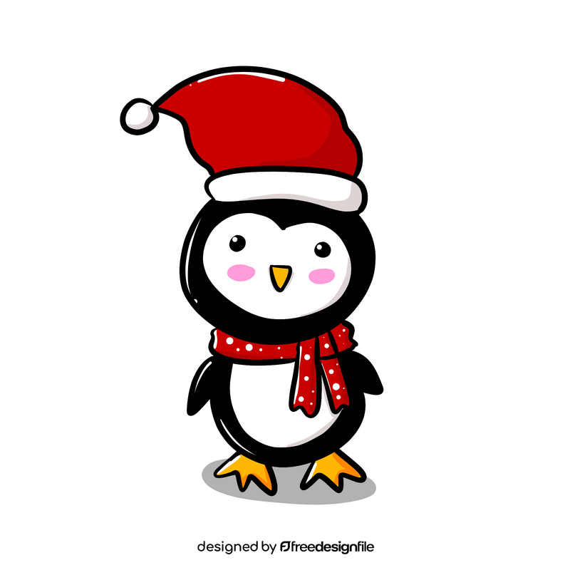 Christmas penguin clipart
