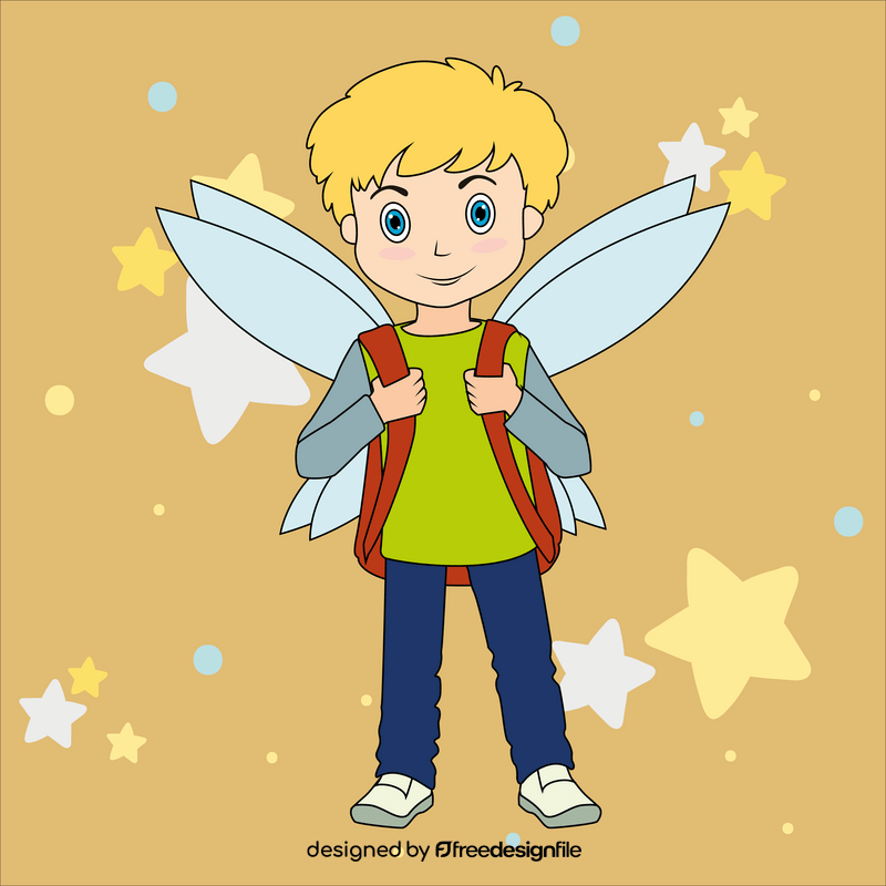 Boy fairy vector