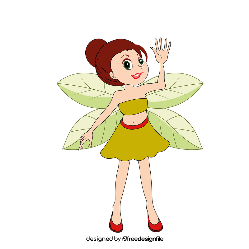 Fairy girl tinkerbell clipart