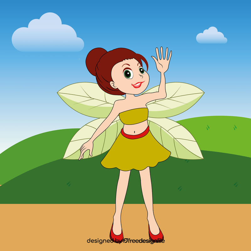 Fairy girl tinkerbell vector