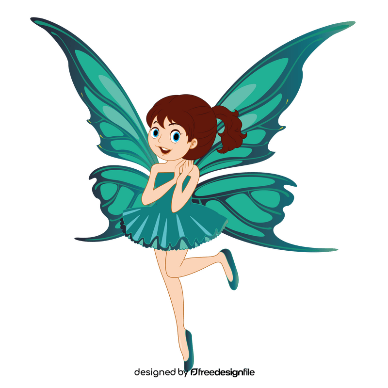 Cute girl fairy clipart