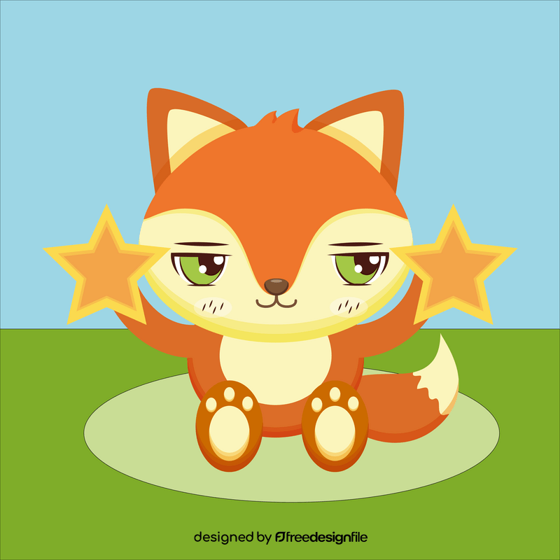 Cartoon fox vector