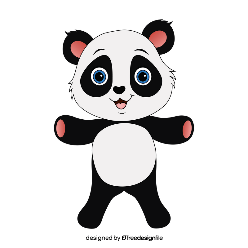Cartoon panda clipart