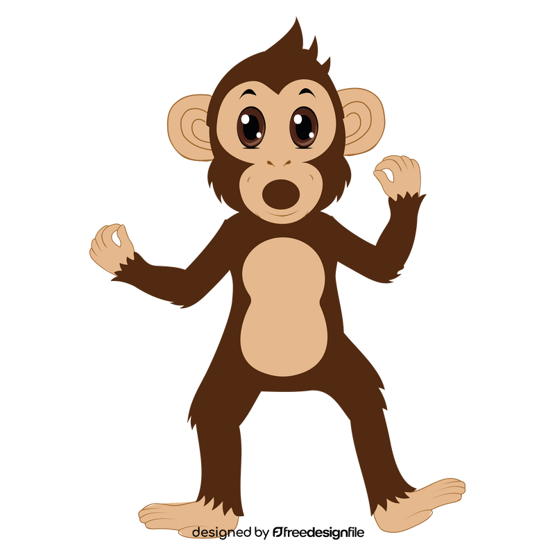 Cartoon monkey clipart