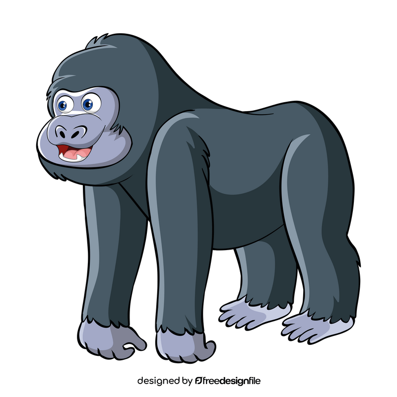 Cartoon gorilla clipart