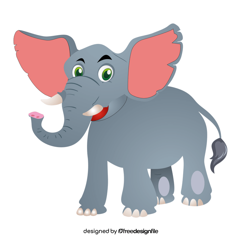Cartoon elephant clipart