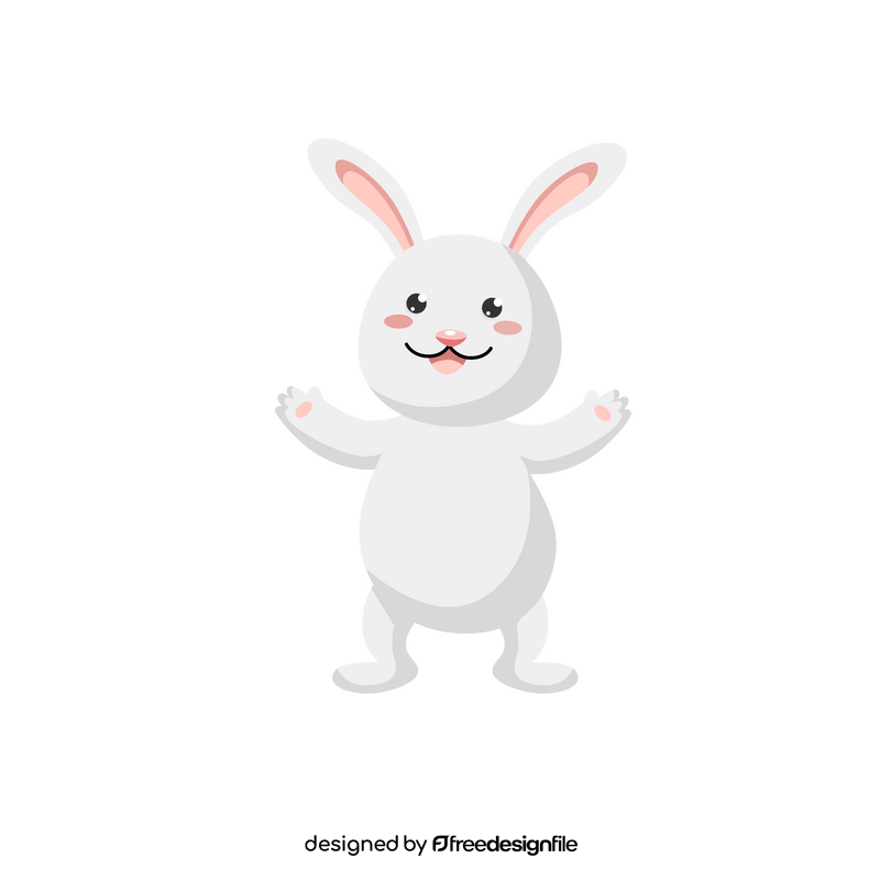 Happy Easter rabbit clipart