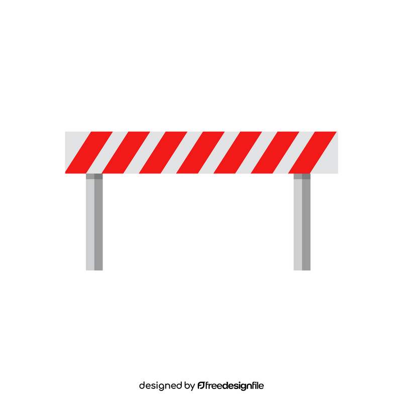 Road barrier clipart