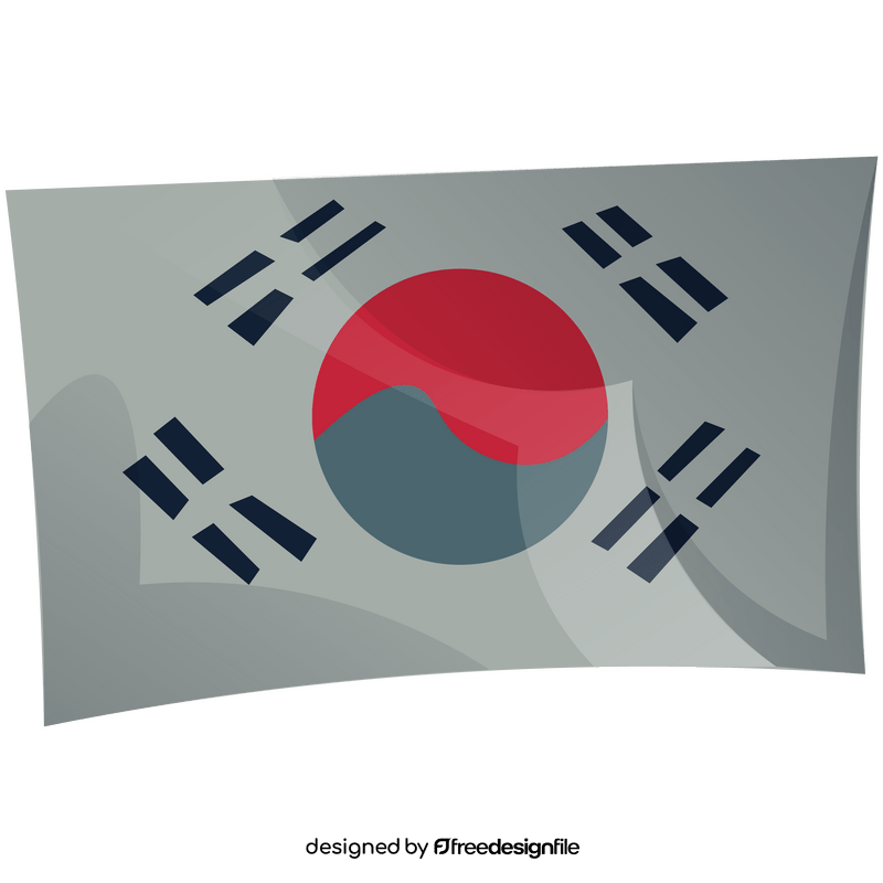 South Korea flag clipart