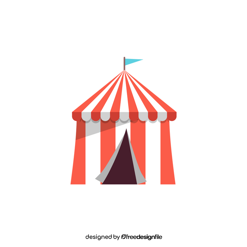Amusement park tent clipart