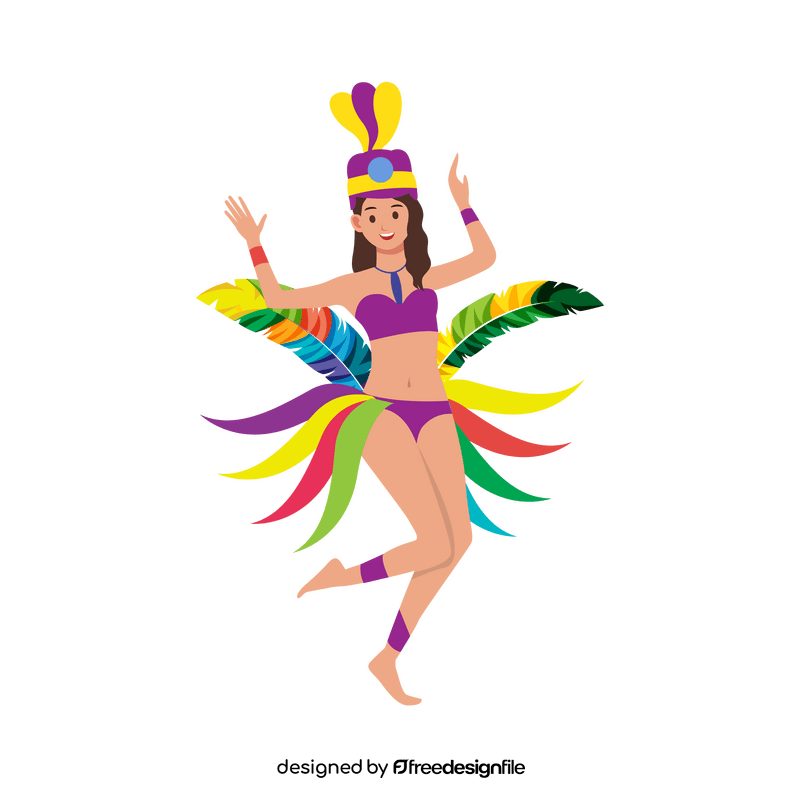 Carnival girl clipart