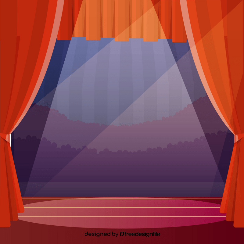 Magician stage vector