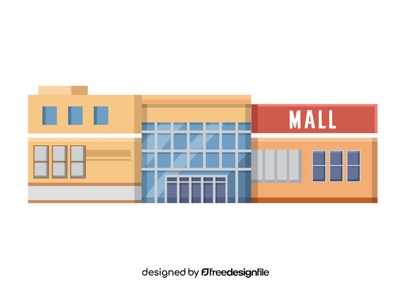Shopping mall clipart vector free download
