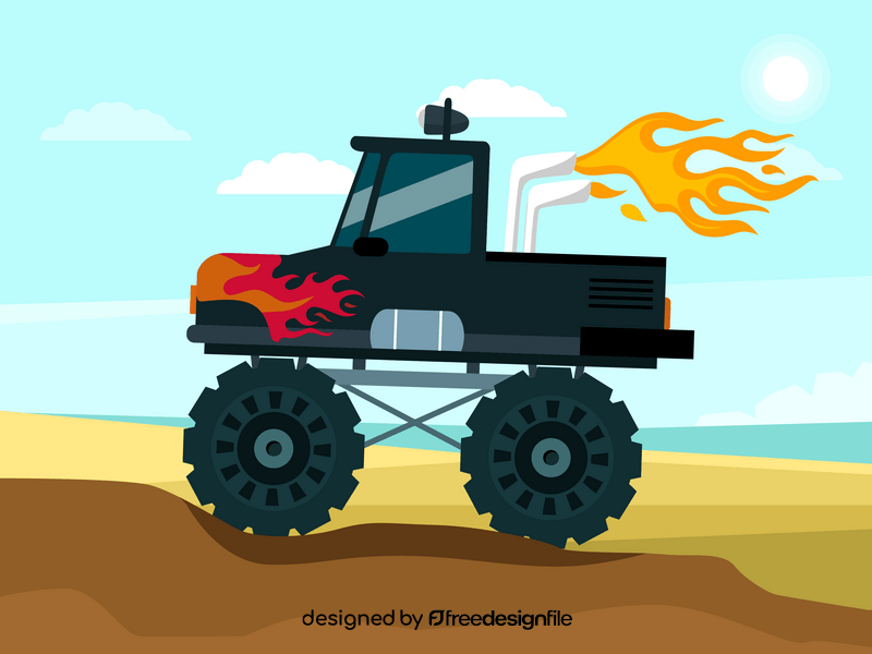 Monster truck vector