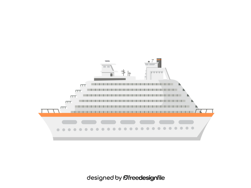 Cruise ship clipart