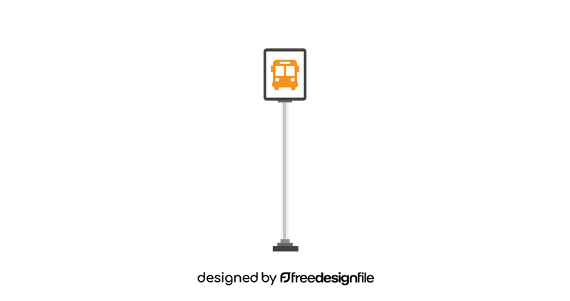 Bus sign clipart