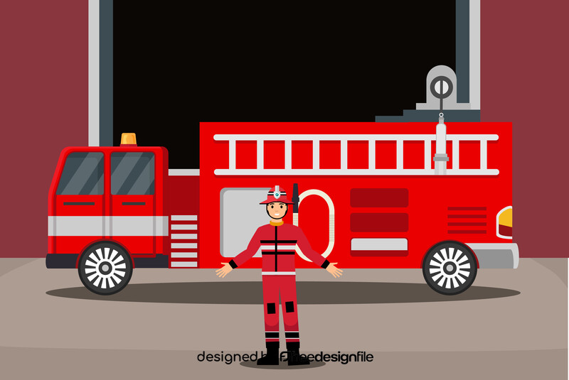 Fire truck vector