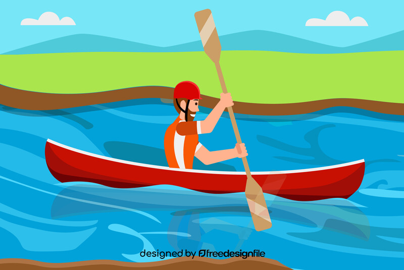 Canoe vector