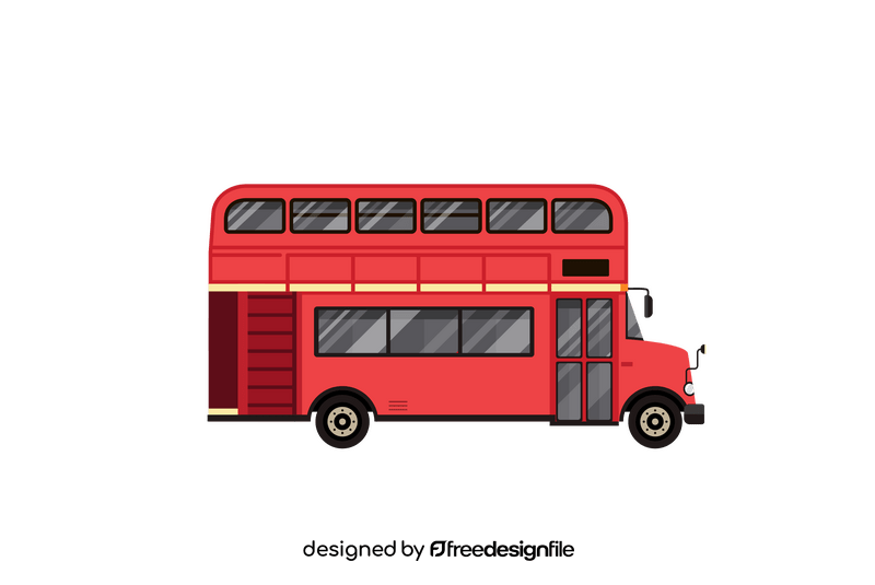 Double decker bus clipart