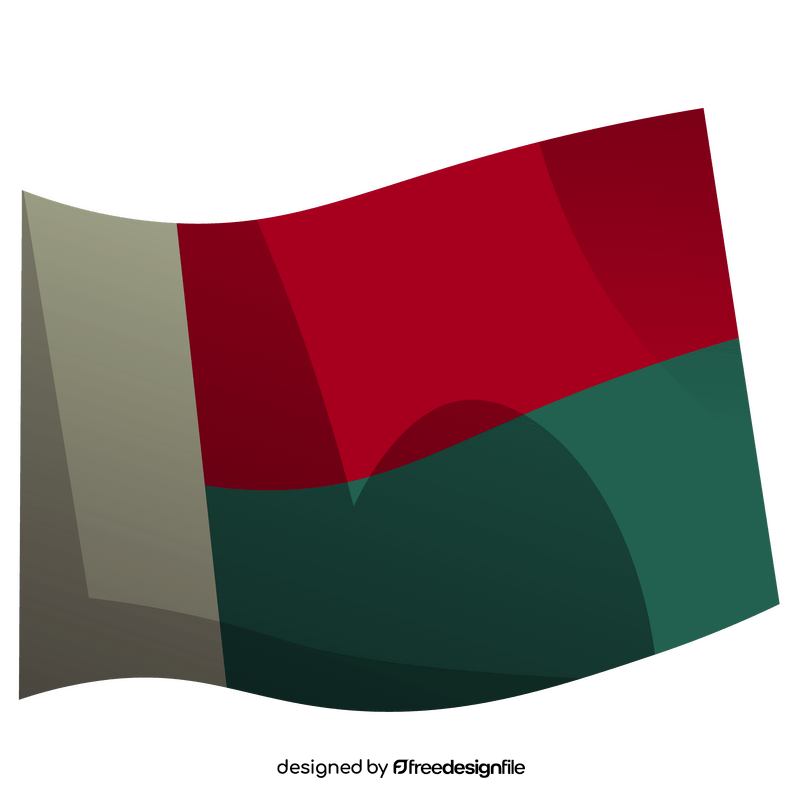 Madagascar flag clipart