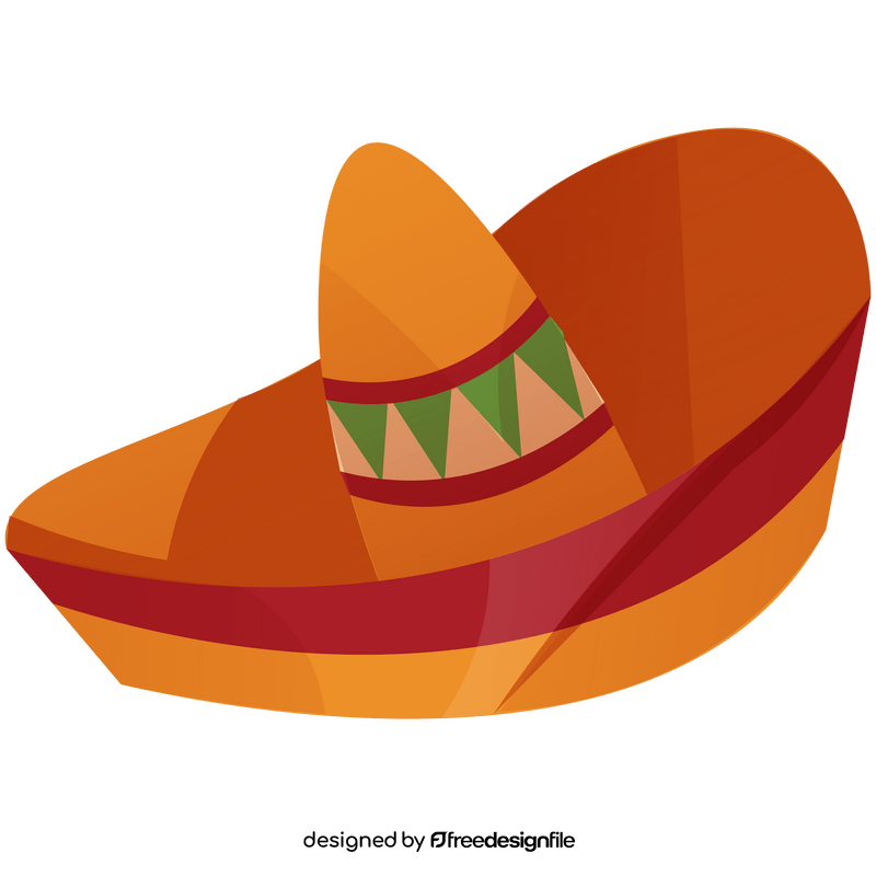 Sombrero cartoon clipart vector free download