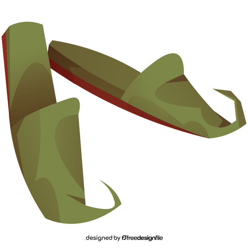 Morocco shoes clipart