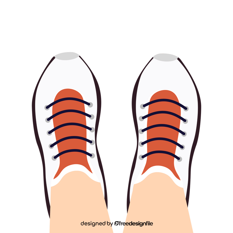 Shoes top view clipart