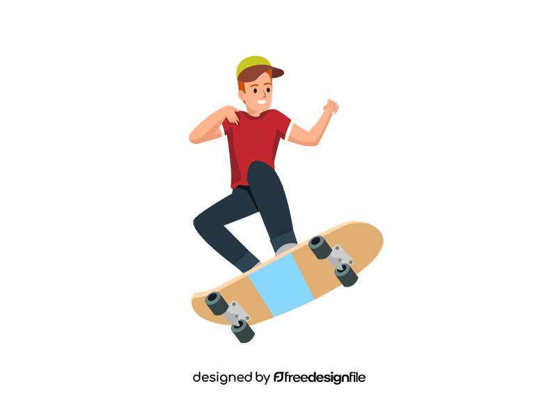Skateboarding clipart