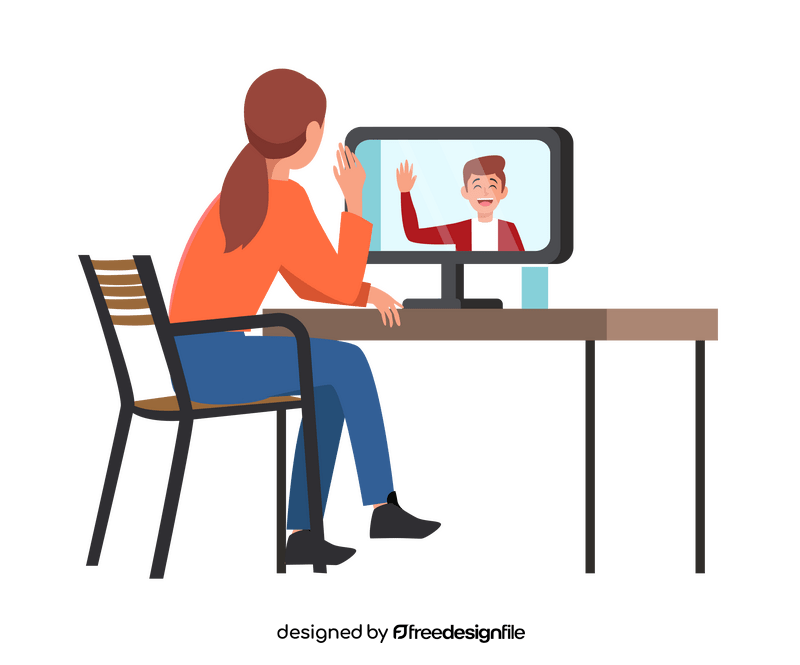 Video calling clipart