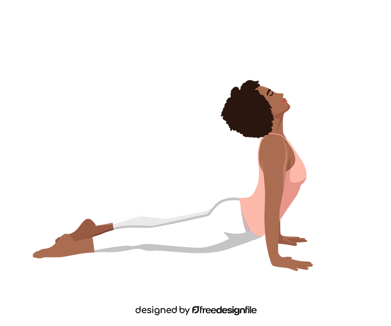 Woman yoga clipart