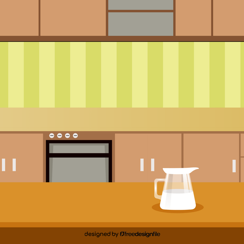 Kitchen illustration vector