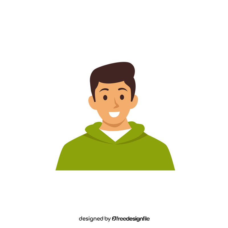 Man character profile clipart