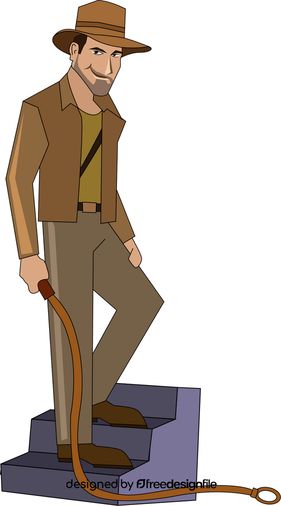 Indiana Jones drawing clipart