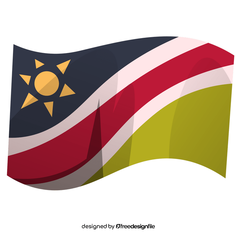 Namibia flag clipart
