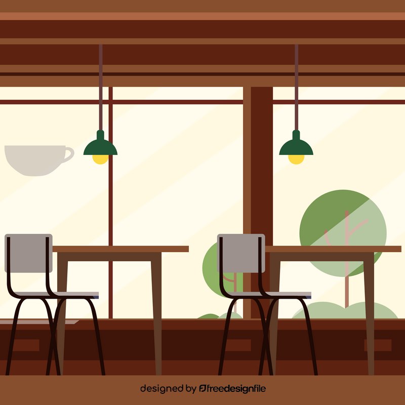 Cafe illustration vector