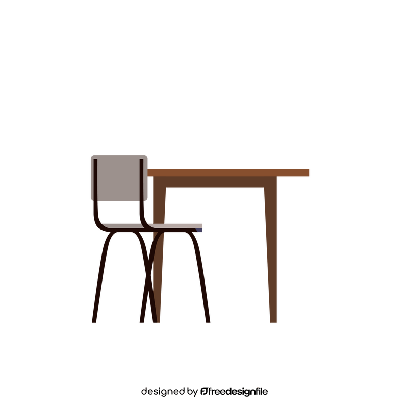 Cafe table set clipart