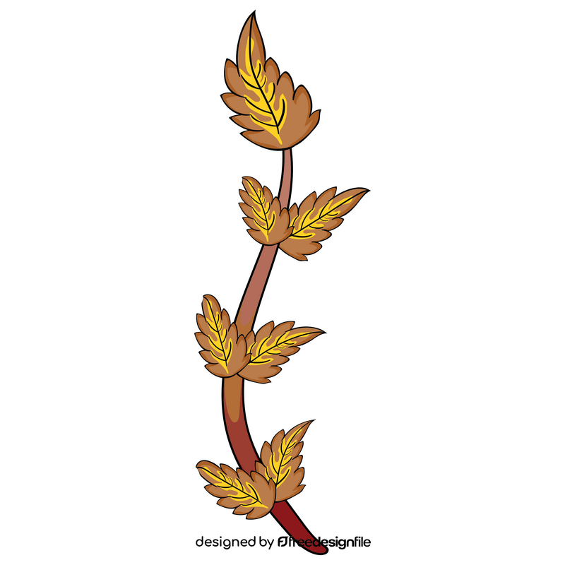 Yellow leaf clipart