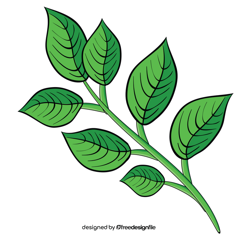 Leaf branch clipart